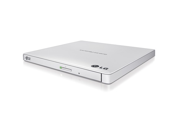 Image for LG GP65NW60 DVD-Writer - External - Retail Pack - White - DVD-RAM/&#177;R/&#177;RW Support - 24x CD Read/24x CD Write/24x CD Rew from HP2BFED