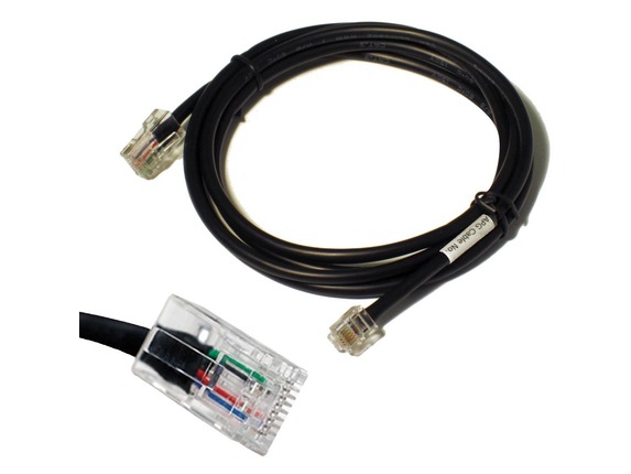Image for apg Printer Interface Cable | CD-102A Cable for Cash Drawer to Printer | 1 x RJ-12 Male - 1 x RJ-45 Male | Connects to EPSON and from HP2BFED
