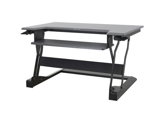 Image for Ergotron Workfit-T, Sit-Stand Desktop Workstation (Black) - Rectangle Top - 35" Table Top Width x 23" Table Top Depth x 35" Widt from HP2BFED