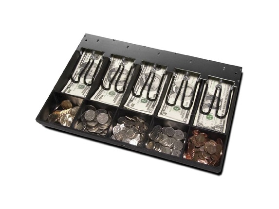 Image for apg Replacement Tray | Value Till for Cash Register| 5 Bill/ 5 Coin Compartments | 15.4" x 11.1" x 2.4" | PK-15VTA-BX - 1 x Cash from HP2BFED