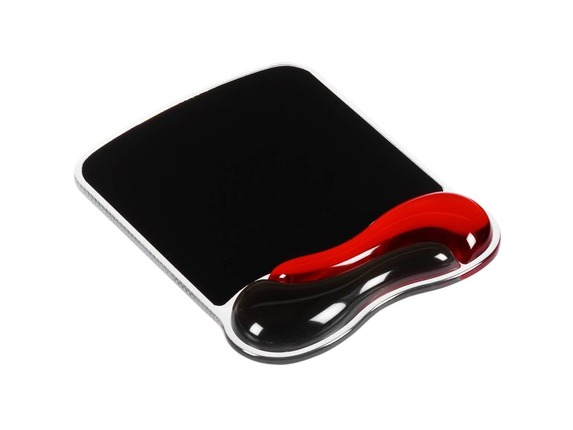 Image for Kensington Duo Gel Mouse Pad Wrist Rest - Black, Red - Gel, Vinyl from HP2BFED
