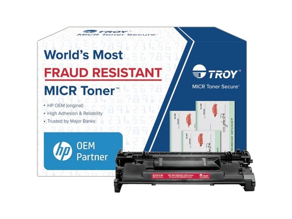 Image for Troy Toner Secure Original MICR Toner Cartridge - Alternative for Troy, HP - Black - Laser - Standard Yield - 9000 Pages - 1 Pac from HP2BFED