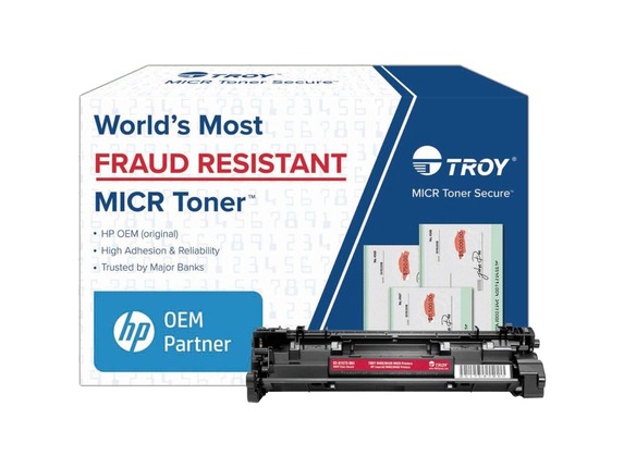 Image for Troy Toner Secure Original MICR Toner Cartridge - Alternative for Troy, HP - Black - Laser - Standard Yield - 3100 Pages - 1 Pac from HP2BFED