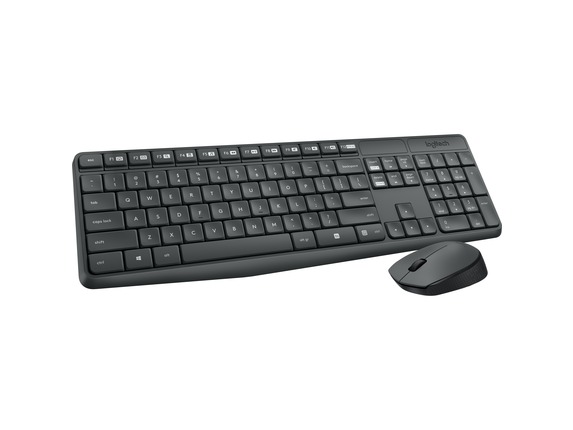 Image for Logitech Keyboard & Mouse (Keyboard English Layout only) - USB Wireless RF - English - Black - USB Wireless RF - Optical - Scrol from HP2BFED