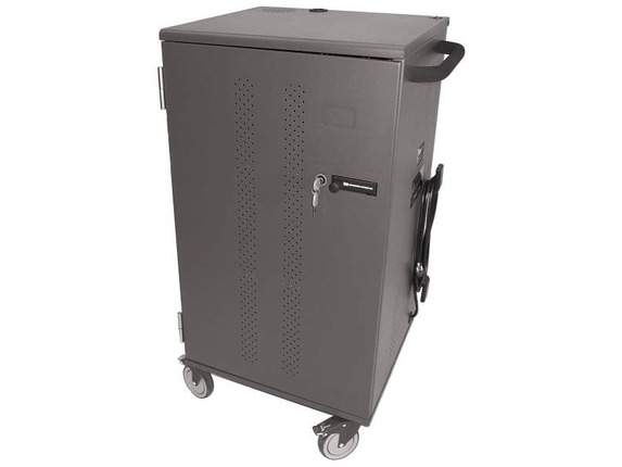 Image for Datamation Systems DS-UNIVAULT-36-PDC Cart with Power Controller - 3 Shelf - 4 Casters - 5" Caster Size - ABS Plastic - x 23.3" from HP2BFED