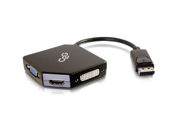 Image for C2G DisplayPort to HDMI, VGA, DVI Adapter Converter - M/F - C2G DisplayPort Male to HDMI Female Adapter, DisplayPort Male to DVI from HP2BFED