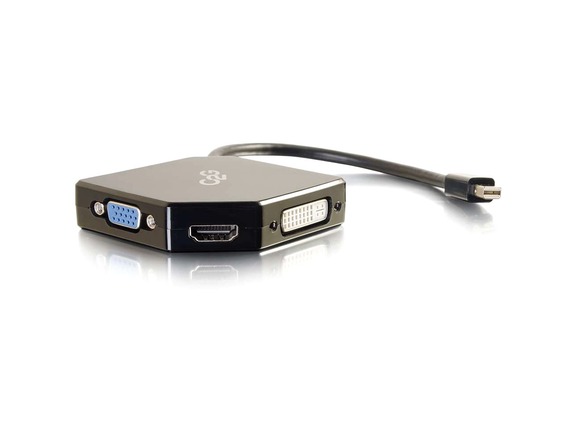 Image for C2G Mini DisplayPor to HDMI, VGA or DVI Adapter - M/F - Mini DisplayPort to HDMI Adpater, Mini DisplayPort to VGA Adapter, Mini from HP2BFED