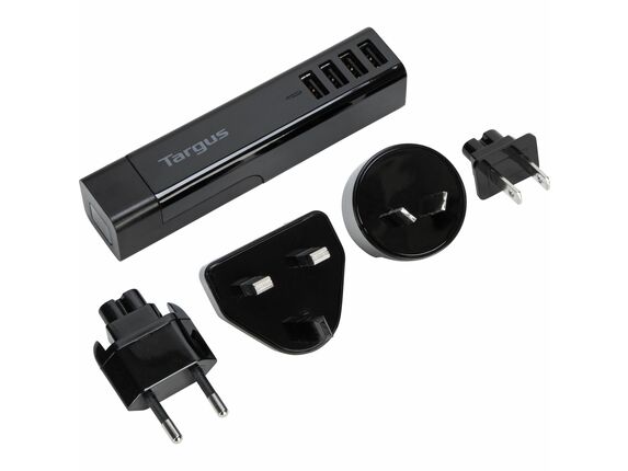 Image for Targus USB 4-Way International Fast Charger - 24 W - 120 V AC, 230 V AC Input - 5 V DC/4.80 A Output from HP2BFED