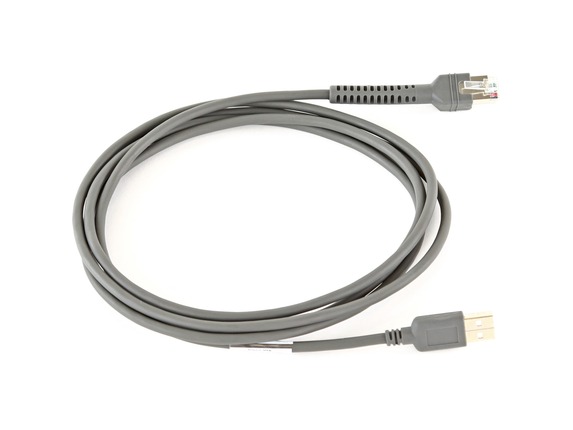 Image for Zebra Cable - Shielded USB: Series A Connector, 7ft. (2.1m), Straight - 7 ft USB Data Transfer Cable for Barcode Scanner - First from HP2BFED