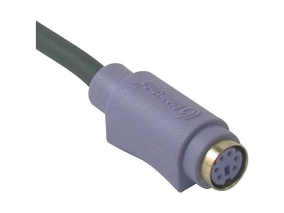 Image for C2G 6ft Ultima PS/2 Keyboard Extension Cable - mini-DIN Female - mini-DIN Male - 6ft - Charcoal from HP2BFED