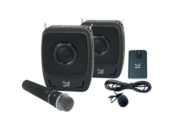 Image for SMK-Link GoSpeak! Duet Wireless Portable PA System with Wireless Microphones (VP3450) - Weighs less than 5 pounds | Carries in a from HP2BFED