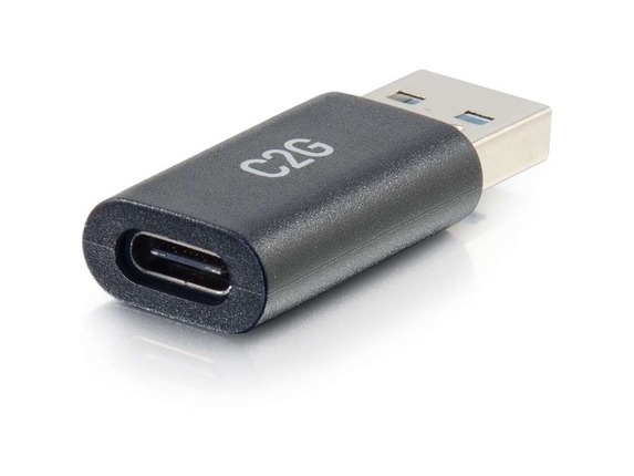 Image for C2G USB C to USB Adapter - SuperSpeed USB Adapter - 5Gbps - F/M - 1 x Type C Female USB - 1 x Type A Male USB - Black from HP2BFED