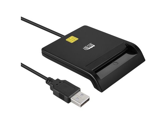 Image for Adesso SCR-100 Smart Card Reader - Contact - Cable - USB 2.0 - TAA Compliant from HP2BFED