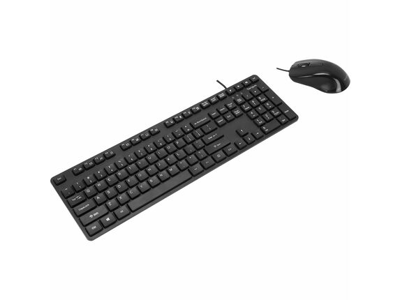 Image for Targus BUS0067 Corporate HID Keyboard and Mouse - USB Wired Keyboard - 104 Key - Black - USB Mouse - Optical - 3 Button - Scroll from HP2BFED