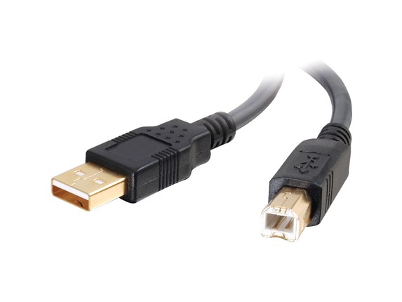 Image for C2G 3m Ultima USB 2.0 A/B Cable - Type A Male USB - Type B Male USB - 9.84ft - Charcoal from HP2BFED