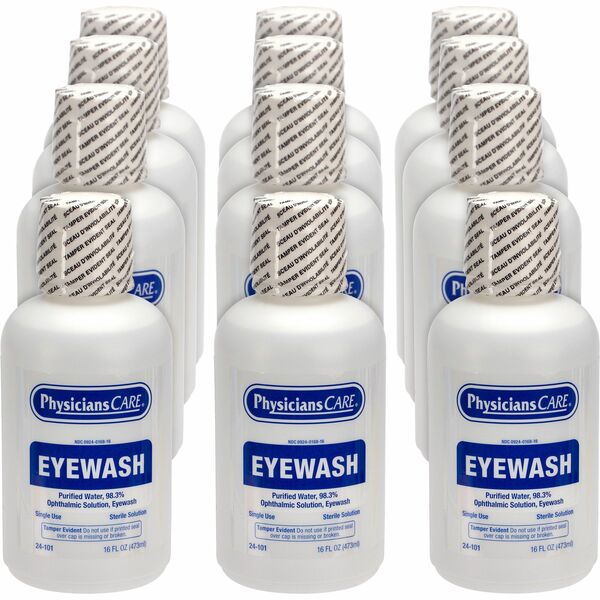 First Aid Only Sterile Ophthalmic Solution Eyewash 16 fl oz Sterile