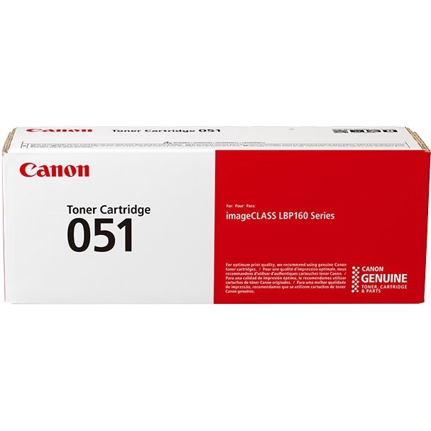 Canon 051 Original Toner Cartridge - Black - Laser - Standard Capacity - 1700 Pages (2168C001)