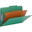 Smead Pressboard Classification Folders, Legal, Four-Section, Green, 10/Box Thumbnail 1