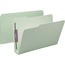 Smead Three Inch Expansion Fastener Folder, 1/3 Top Tab, Legal, Gray Green, 25/Box Thumbnail 1