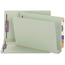 Smead Three Inch Expansion Folder, Two Fasteners, End Tab, Legal, Gray Green, 25/Box Thumbnail 1
