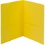Smead Two-Pocket Folder, Textured Heavyweight Paper, Yellow, 25/Box Thumbnail 1