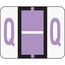 Smead A-Z Color-Coded Bar-Style End Tab Labels, Letter Q, Lavender, 500/Roll Thumbnail 1
