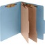ACCO Pressboard 25-Pt. Classification Folders, Letter, Six-Section, Sky Blue, 10/Box Thumbnail 1