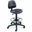 Safco® Precision Extended Height Swivel Stool w/Adjustable Footring, Black Vinyl Thumbnail 1