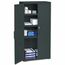 Iceberg OfficeWorks Resin Storage Cabinet, 33w x 18d x 66h, Black Thumbnail 1