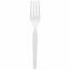 Dixie® Plastic Cutlery, Heavy Mediumweight Fork, 100/BX Thumbnail 1