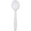 Dixie Plastic Cutlery, Heavyweight Soup Spoons, White, 100/BX Thumbnail 1