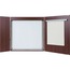 MasterVision Conference Cabinet, Porcelain Magnetic, Dry Erase, 48 x 48, Cherry Thumbnail 1