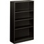 HON Metal Bookcase, Four-Shelf, 34-1/2w x 12-5/8d x 59h, Black Thumbnail 1