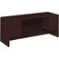 HON 10500 Series Kneespace Credenza With 3/4-Height Pedestals, 72w x 24d, Mahogany Thumbnail 1