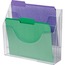 Rubbermaid® Three-Pocket File Folder Organizer, Plastic, 13 x 3 1/2 x 11 1/2, Clear Thumbnail 1