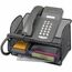 Safco® Onyx Angled Mesh Steel Telephone Stand, 11 3/4 x 9 1/4 x 7, Black Thumbnail 1
