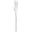 SOLO Cup Company Guildware Heavyweight Plastic Forks, White, 100/Box, 10 Boxes/Carton Thumbnail 1