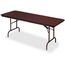 Iceberg Premium Wood Laminate Folding Table, Rectangular, 72" w x 30" d x 29" h, Mahogany Thumbnail 1