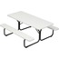 Iceberg IndestrucTables Too 1200 Series Resin Picnic Table, 72w x 30d, Platinum/Gray Thumbnail 1
