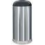 Rubbermaid Commercial European & Metallic Drop-In Dome Top Receptacle, Round, 15gal, Satin Stainless Thumbnail 1