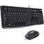 Logitech® MK120 Wired Desktop Set, Keyboard/Mouse, USB, Black Thumbnail 1