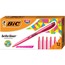 BIC Brite Liner Highlighter, Fluorescent Pink Ink, Chisel Tip, Pink/Black Barrel, Dozen Thumbnail 1