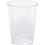 WNA Classic Crystal Plastic Tumblers, 10 oz., Clear, Fluted, Tall, 12/Pack Thumbnail 1