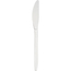Boardwalk Mediumweight Polystyrene Cutlery, Knife, White, 100/Box Thumbnail 1
