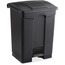 Safco Large Capacity Plastic Step-On Receptacle, 17gal, Black Thumbnail 1