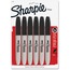 Sharpie Super Permanent Markers, Fine Point, Black, 6/Pack Thumbnail 1