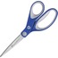 Westcott® Straight KleenEarth Soft Handle Scissors, 8" Long, Blue/Gray Thumbnail 1