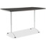 Iceberg ARC Sit-to-Stand Tables, Rectangular Top, 36w x 72d x 42h, Graphite/Silver Thumbnail 1