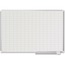 MasterVision Grid Planning Board, 1x2" Grid, 48x36, White/Silver Thumbnail 1
