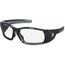 Crews Swagger Safety Glasses, Black Frame, Clear Lens Thumbnail 1